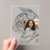 Photo Graduation Announcement Acrylic Invitation (In situ (ordinateur de poche))