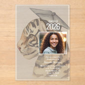 Photo Graduation Announcement Acrylic Invitation (Recto)