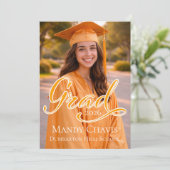 Photo Graduation Announcement and Part Invitation  (Debout devant)