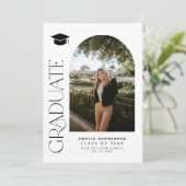 Photo graduation announcement and party invitation (Debout devant)