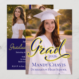Photo Graduation Announcement and Party Invitation