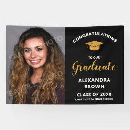 Photo Graduation Announcement Black Spandoek