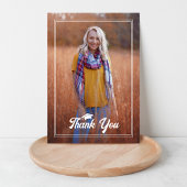 Photo Graduation Boho Birds Carte de remerciements
