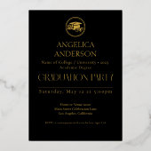 Photo Graduation Faire-part Foil Invitation (Verso)