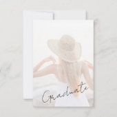 Photo Graduation Invitation with Script Typography (Devant)