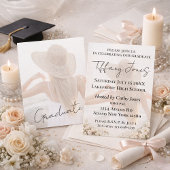 Photo Graduation Invitation with Script Typography