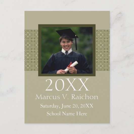 Photo Graduation Invitations Couleur claire (Devant)