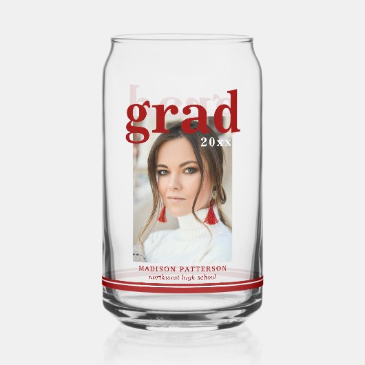 Photo Graduation Party Élégant Script moderne (Recto)