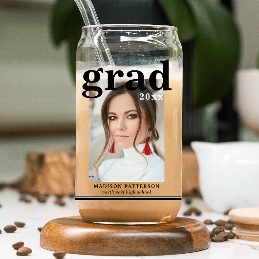 Photo Graduation Party Élégant Script moderne