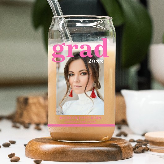 Photo Graduation Party Élégant Script moderne