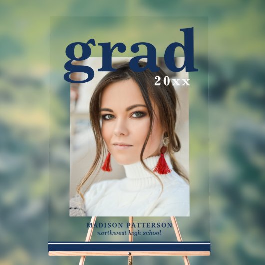 Photo Graduation Party Élégant Script moderne (Neutre)