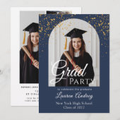 Photo Graduation Party Invitation (Devant / Derrière)