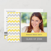 Photo Graduation Party Invitation Carte postale Ch (Devant / Derrière)