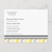 Photo Graduation Party Invitation Carte postale Ch (Dos)