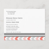 Photo Graduation Party Invitation Carte postale Ch (Dos)