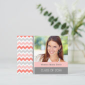 Photo Graduation Party Invitation Carte postale Ch (Debout devant)