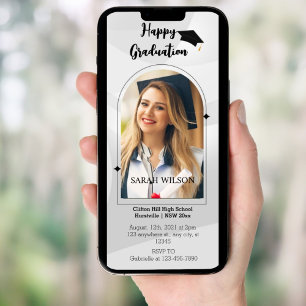 Photo Graduation Party Invitations téléphoniques