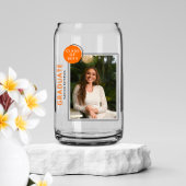 Photo Graduation Party Script moderne Black Orange