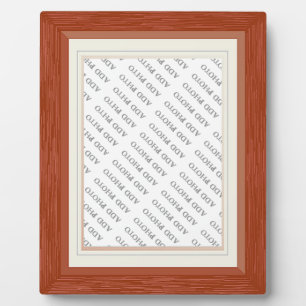 Photo Grain de bois avec cadre Match Ajouter une plaque