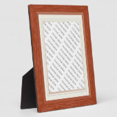Photo Grain de bois avec cadre Match Ajouter une plaque  (Côté)