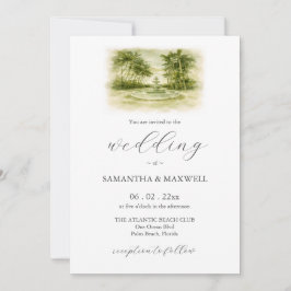Photo Gran Paraíso Gardens Wedding Invitations Kaart