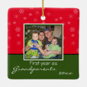 Photo Grand-parents Ornement de Noël (Dos)