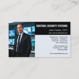 Photo Gray and Black Security Protection Visitekaartje