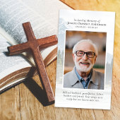 Photo Great Outdoors River Memorial Prayer Card