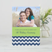 Photo Green Blue 5e anniversaire Invitation (Debout devant)