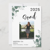 Photo Greenery Graduation Faire-part (Devant)