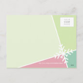 PHOTO GREETING CARTE POSTALE :: Flocon de neige mo (Dos)