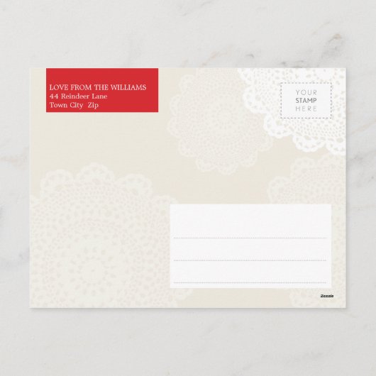 PHOTO GREETING CARTE POSTALE :: voeux chauds 1 (Dos)