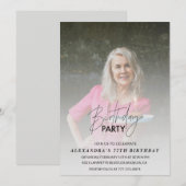 Photo Grey 77e anniversaire invitation (Devant / Derrière)