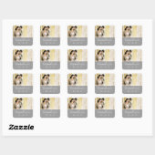 Photo gris simple Enregistrer le sticker Mariage d (Feuille)