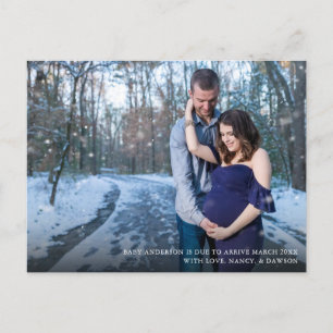 Photo Grossesse moderne Faire-part Carte postale