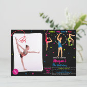 Photo Gymnastique invitation anniversaire Fille tu (Debout devant)