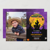 Photo Halloween invitation anniversaire Costume fê (Devant / Derrière)