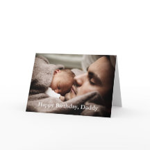 Photo Happy Birthday Daddy - Carte de voeux