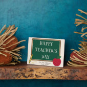 Photo Happy Teacher’s Day – Modern Custom Name Plaque (Côté)