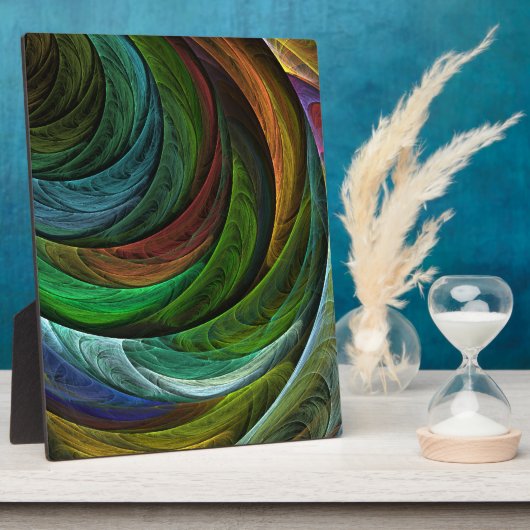 Photo Harmonie de couleurs Plaque d'art Abstraite (Côté)