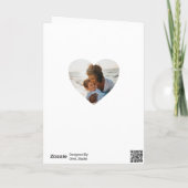 Photo Heart Rococo Carte de la fête des mères du M (Dos)