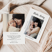 Photo Hello Baby Faire-part de naissance Card
