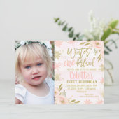 Photo hiver Onederland 1er anniversaire Invitation (Debout devant)