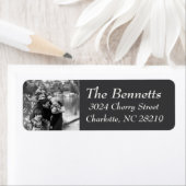 Photo Holiday Adresse de retour Étiquettes : Table (En situation)