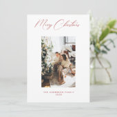 Photo Holiday Card Kaart (Staand voorkant)