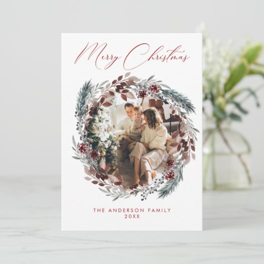 Photo Holiday Card Kaart (Staand voorkant)