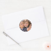 Photo Holiday Sticker : Cadre blanc et rouge (Enveloppe)