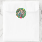 Photo Holiday Sticker : Christmas Wreath Photo (Sac)