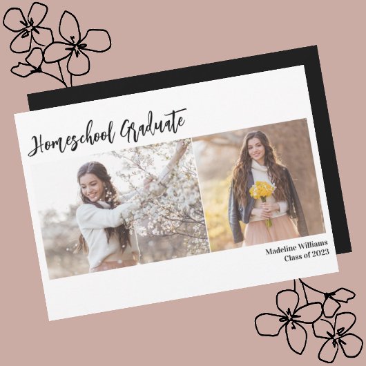 Photo Homeschool Graduation Faire-part