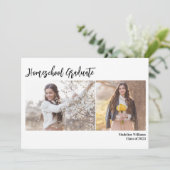 Photo Homeschool Graduation Faire-part (Debout devant)